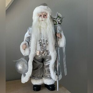 Silver Santa figure